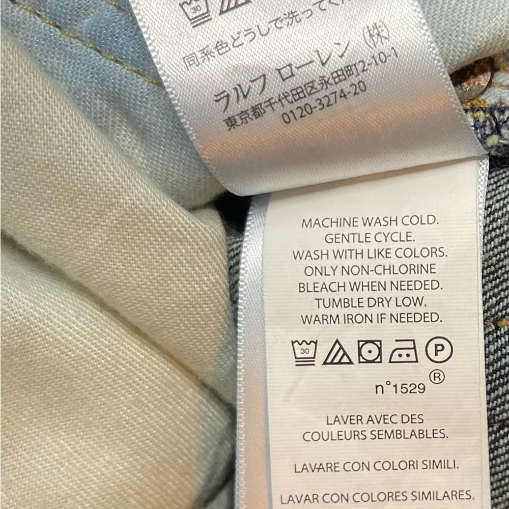 Polo Ralph Lauren The Thompson Relaxed men 36X32 Indigo blue jeans.